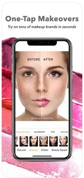 31856 teeth whitening app interface