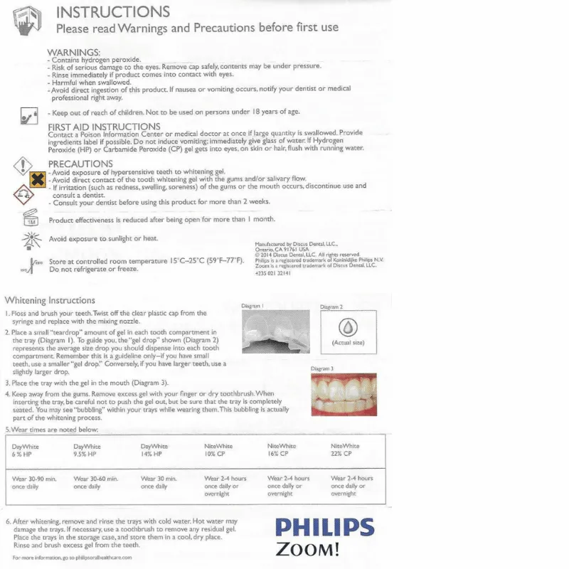 32082 philips zoom whitening application